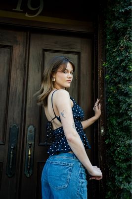 Polka Dot Halter Top