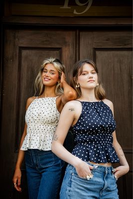 Polka Dot Halter Top