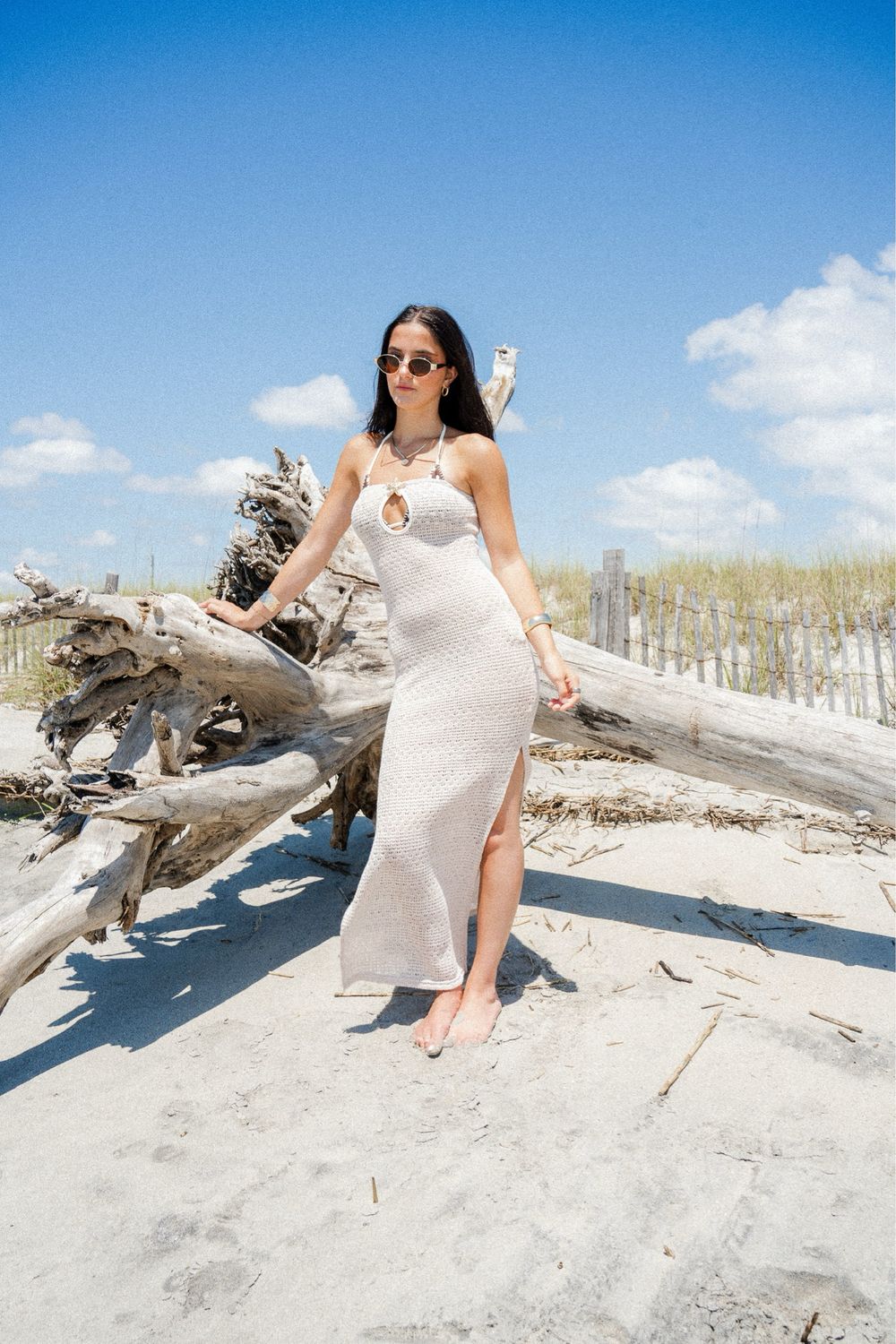 Strapless Knit Maxi Dress