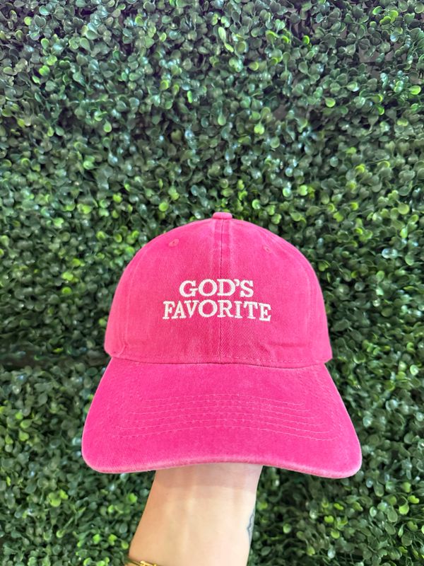 Gods Favorite Hat Hot Pink