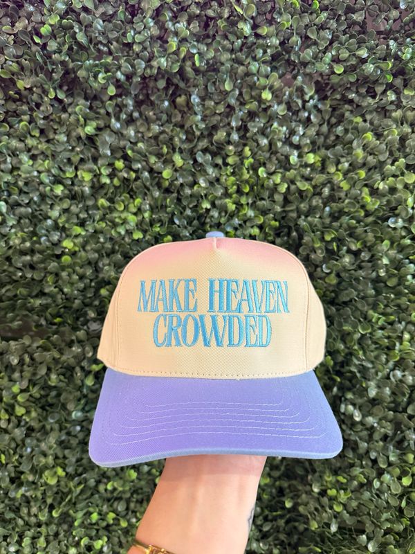 Make Heaven Crowded Hat Blue