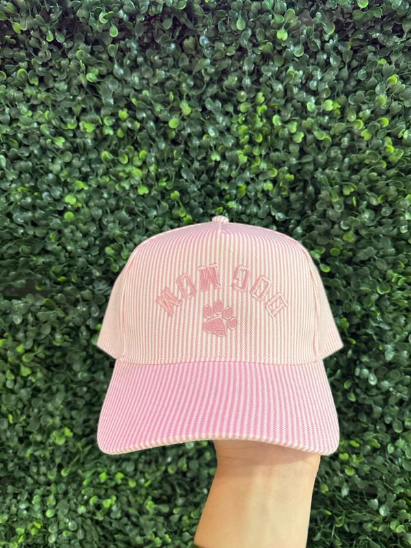 Dog Mom Hat Pink