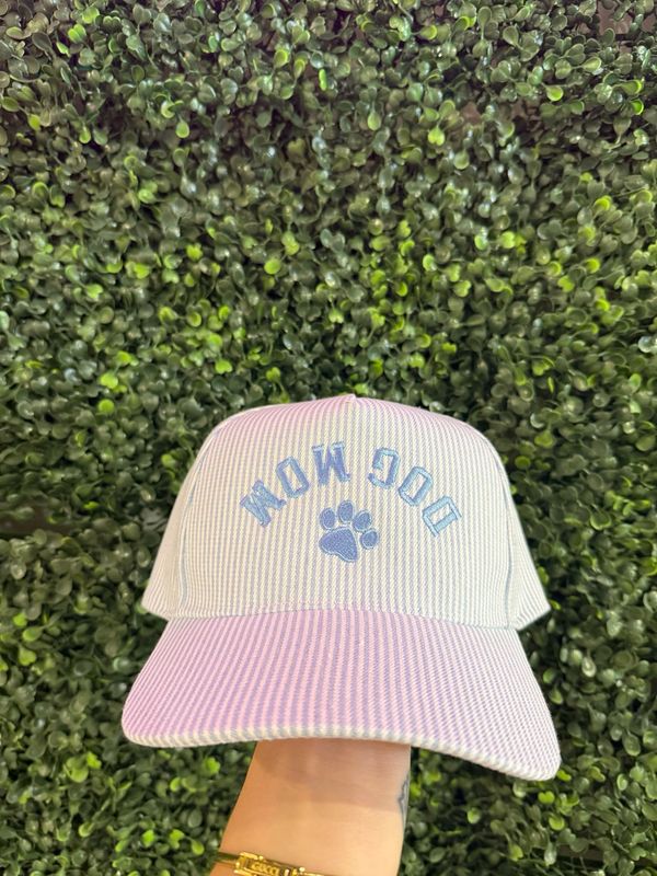 Dog Mom Hat Blue