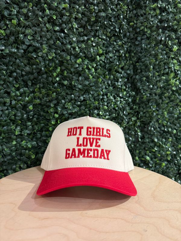 Hot Girls Trucker Hat Red