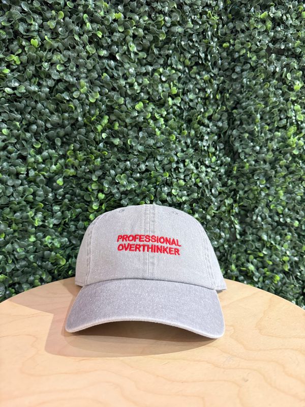 Professional Overthinker Hat Gray
