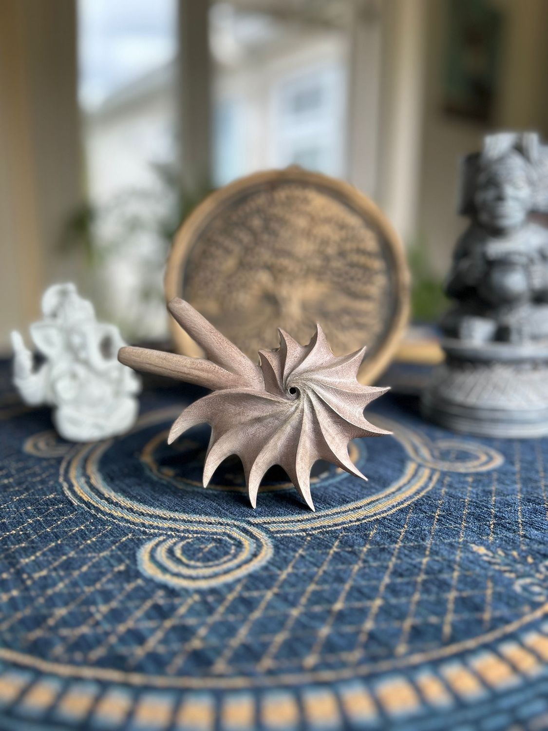 Fibonacci Kuripe - Dark Waru Wood