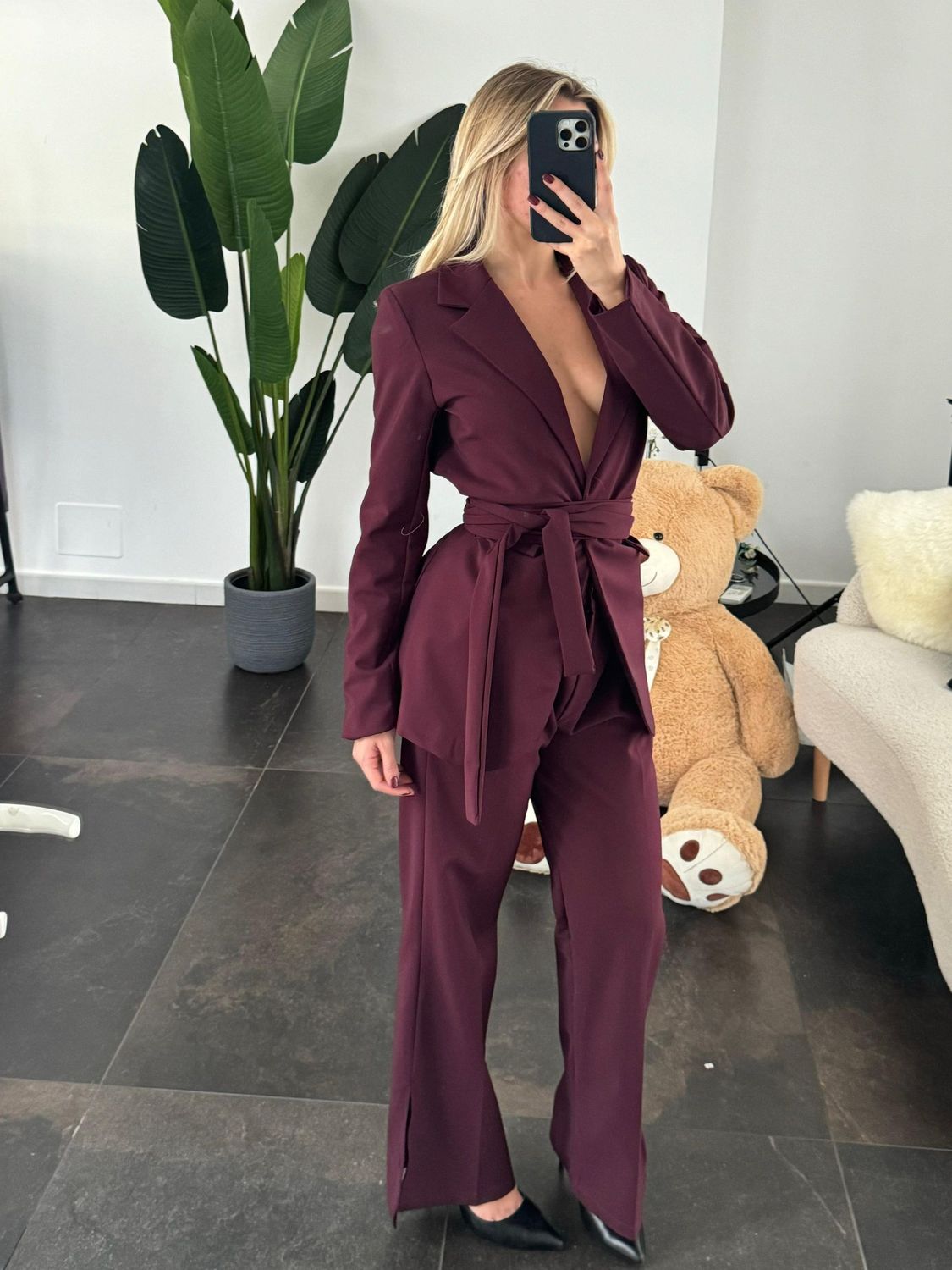 TAILLEUR EVA BORDEAUX