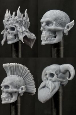 ALL IN Skeleton Head Bundle | Ashenborn, Marrow, Ribcage Riot, &amp; The Lost Tyrant
