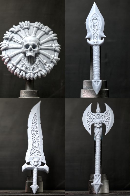 ALL IN Skeleton Weapon Bundle | Final Crest, Cadaver&#39;s Embrace, Gravepike, Tombcarver, Soul Shatter, &amp; Buckler Of The Dead