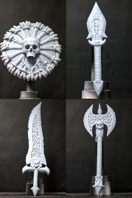 ALL IN Skeleton Weapon Bundle | Final Crest, Cadaver&#39;s Embrace, Gravepike, Tombcarver, Soul Shatter, &amp; Buckler Of The Dead