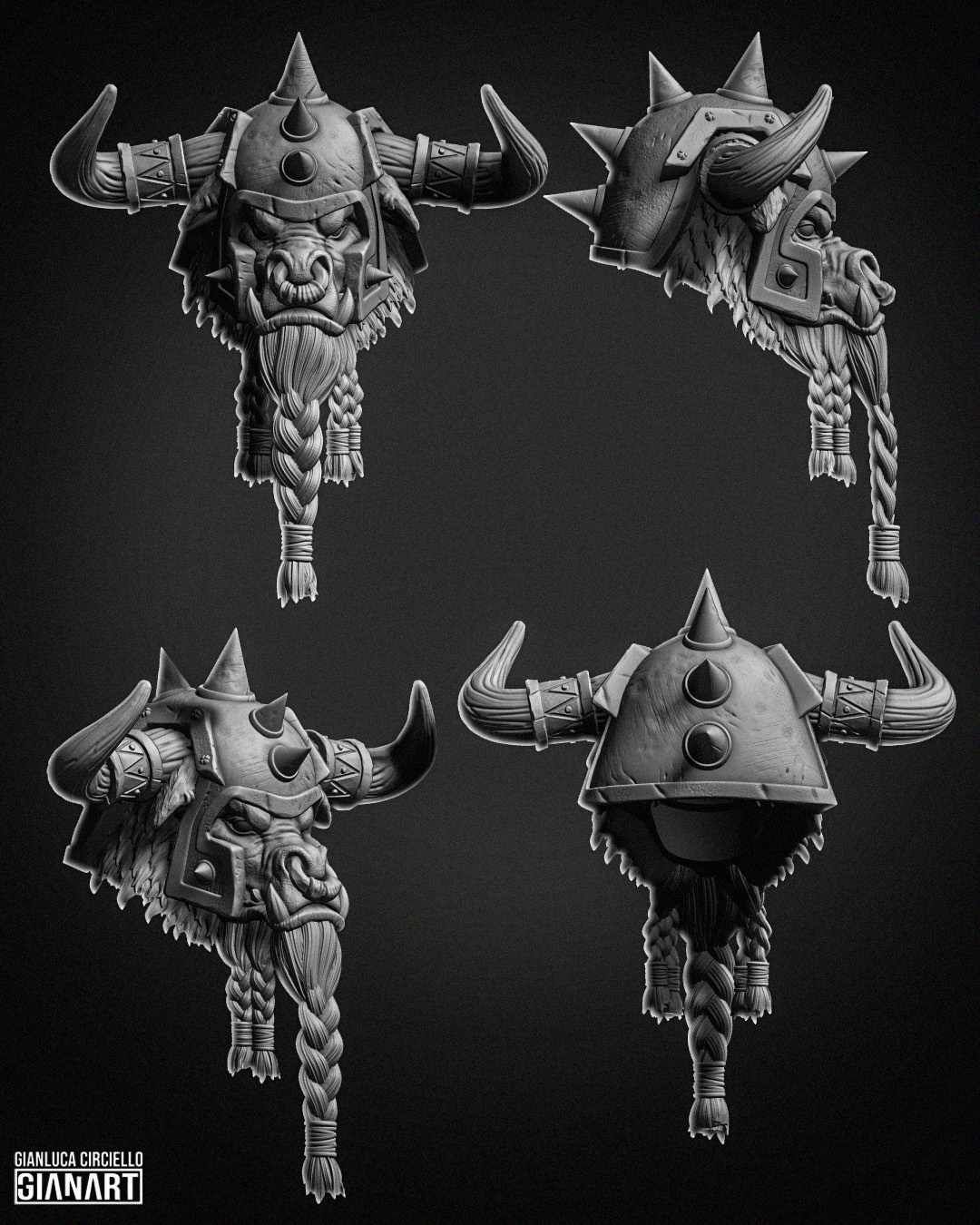 Feramo (full horns and Helm)