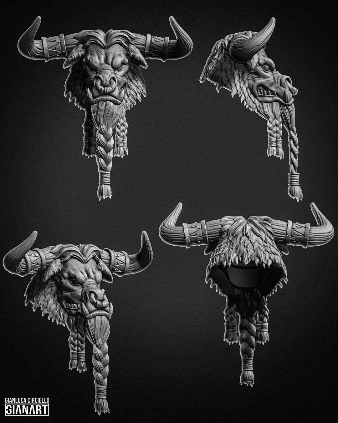 Feramo full horns No Helm