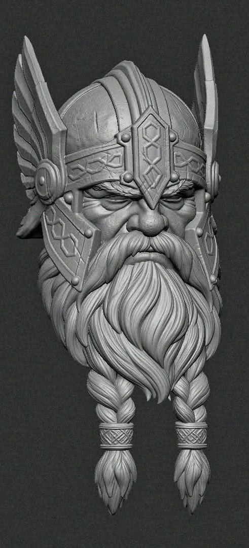Bear warrior helm