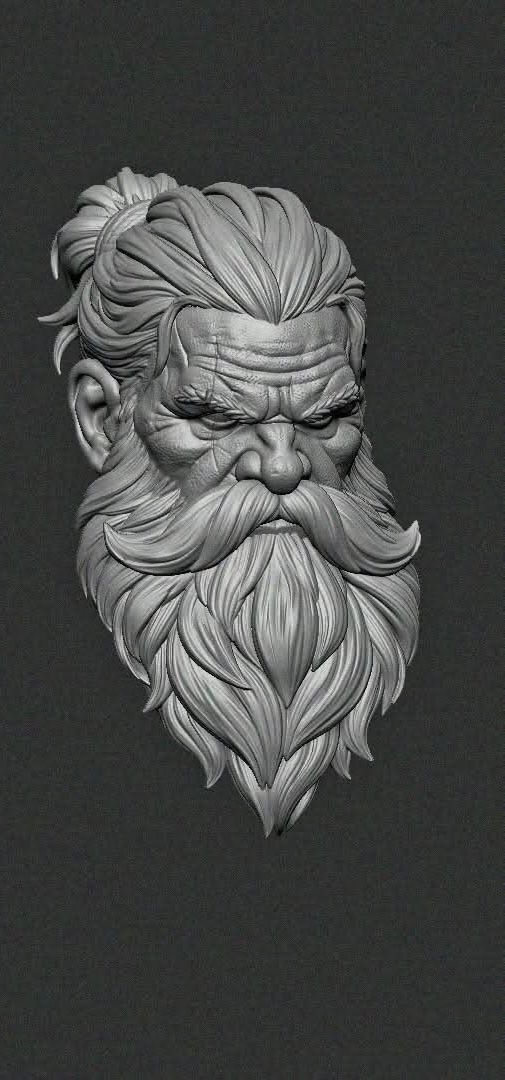 Bear warrior hair