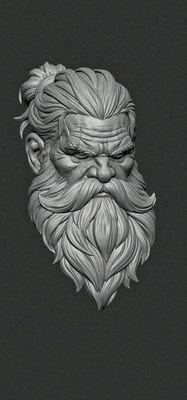 Bear warrior hair