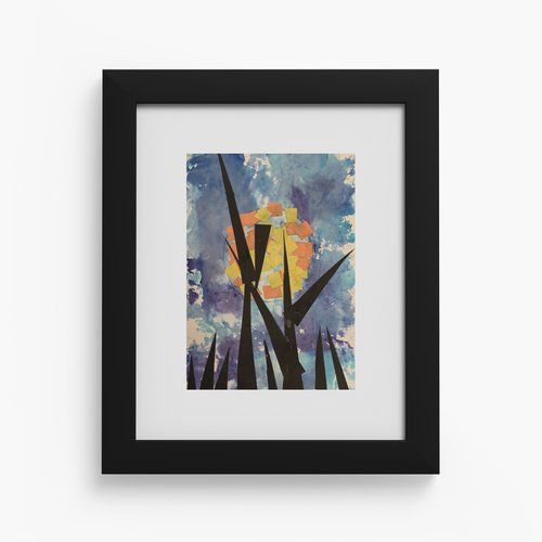 Framed 8x10 Terry&#39;s Harvest Moon