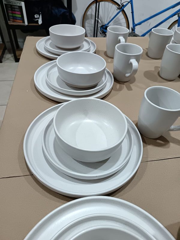 VAJILLA 16 PIEZAS BLANCA