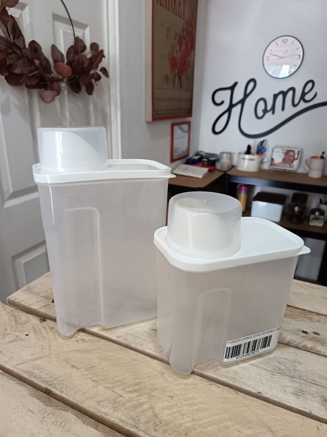 SET DE 2 DISPENSADORES CUADRADOS PARA CEREAL