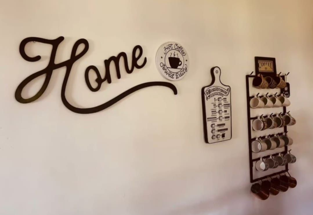 ROTULO PALABRA &quot;HOME&quot; DE PVC DE 10 MILIMETROS EN COLOR NEGRO,BLANCO O EL QUE UD. NECESITE TAMAÑO: 90 CMS DE LARGO X 50 CMS DE ALTO