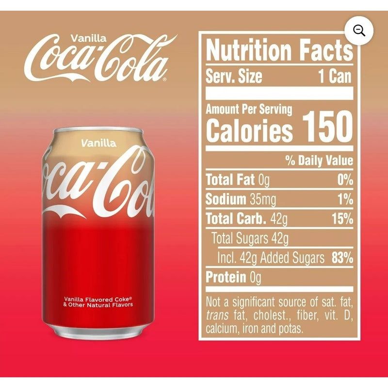 SIX PACK COCA-COLA VANILLA