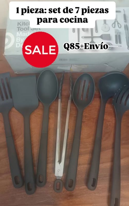 SALE DE SET DE 7 PIEZAS PARA COCINA MARCA MADE BY DESIGN