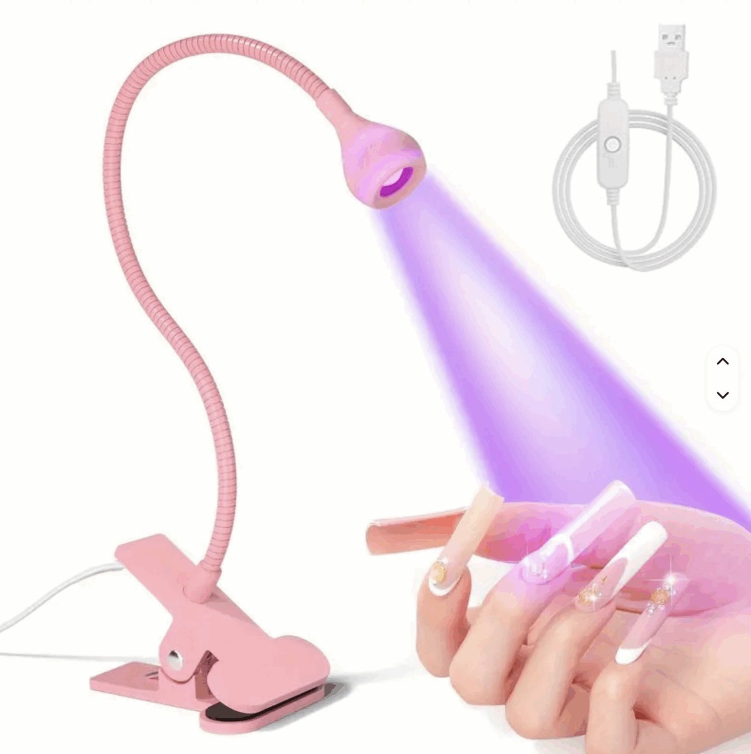 LÁMPARA ROSADA UV LED FLEXIBLE PARA MANICURA