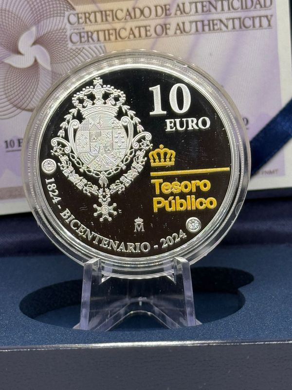 Proof España 2024 10 euro - Bicentenario del tesoro (2024) 8 Reales