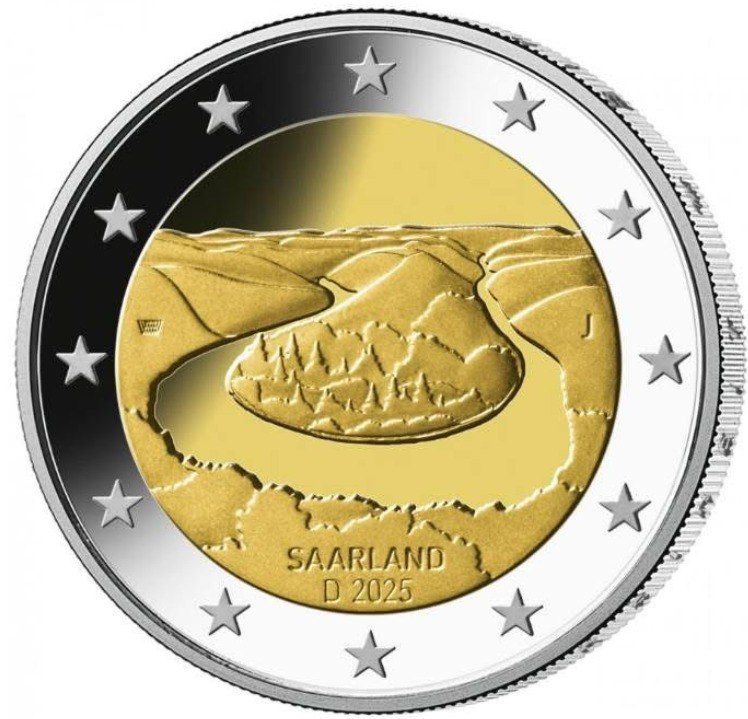 UNC Alemania 2025 2 euro - Saarland