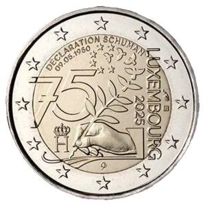 UNC Luxemburgo 2025 2 euro - Declaración Schuman