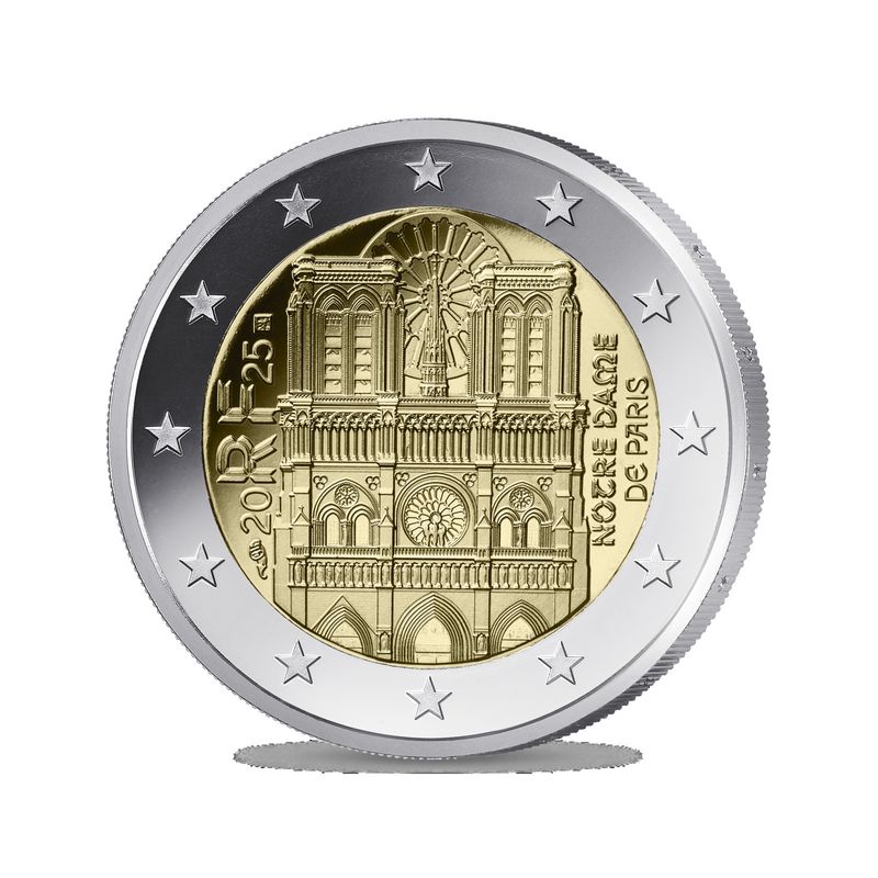 2 euro Francia 2025 - Notre Dame