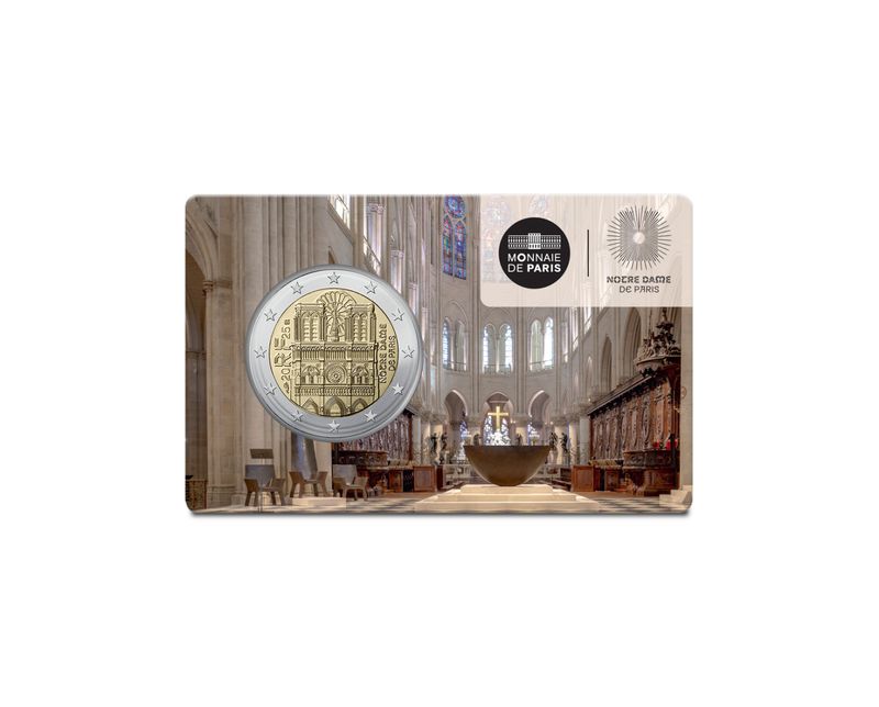 Coincard 2 euro Francia 2025 - Notre Dame