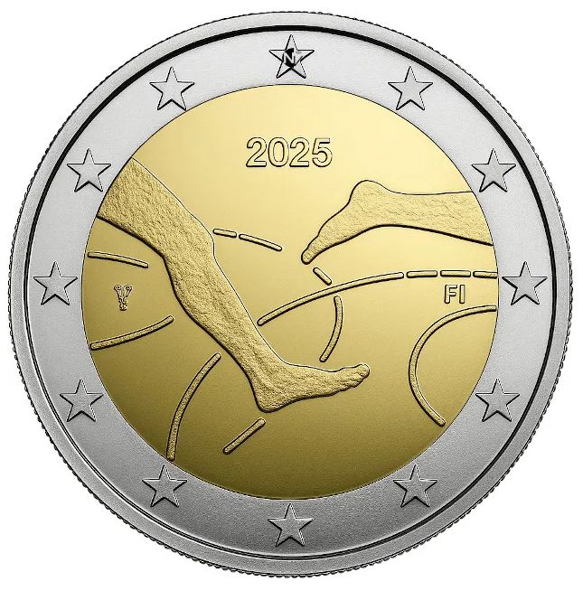 2 euro Finlandia 2025 - Atletismo Finlandia-Suecia.