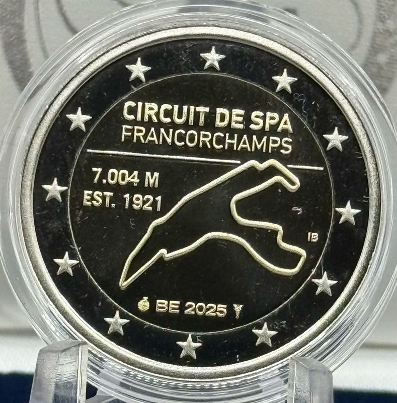 Proof 2 euro Belgica 2025 - Circuit Spa