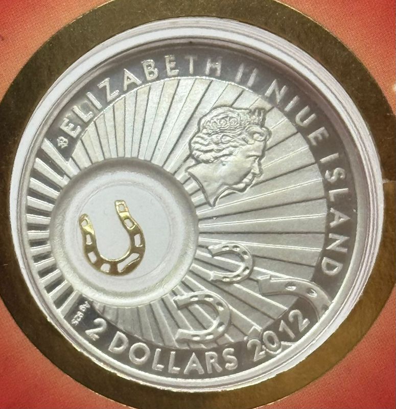 Proof 2 dollars Niue 2012 - Herradura