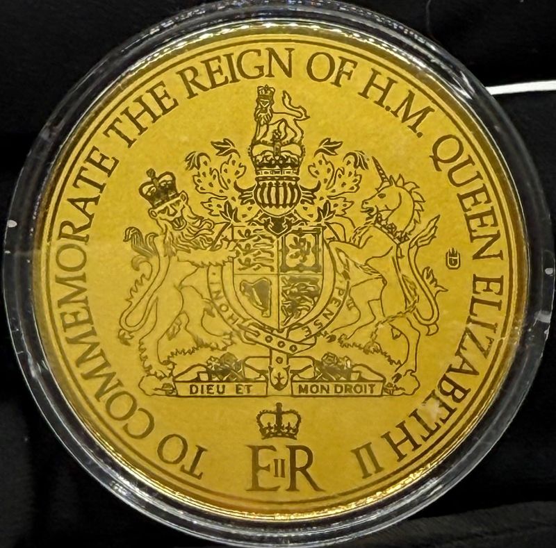Moneda de oro Reino Unido 2022
