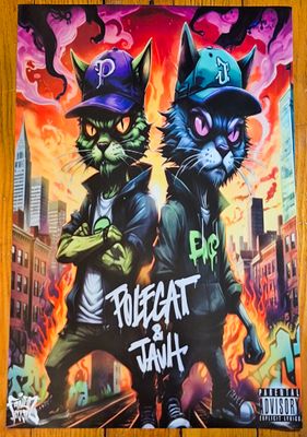 Polecat and Jauh's Art Collectible Series #001: POLECAT &amp; JAUH LP Artwork Poster [Hi-Res]