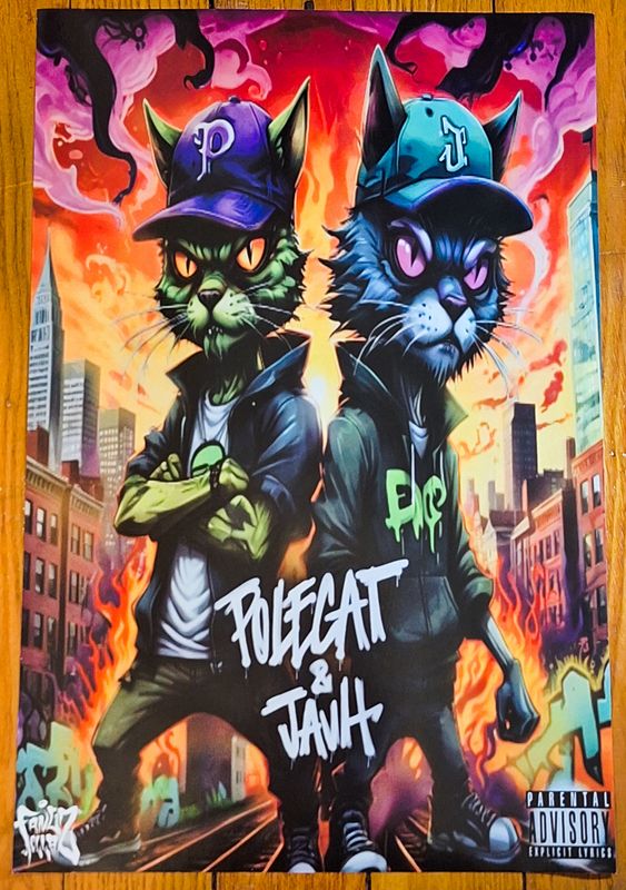 Polecat and Jauh&#39;s Art Collectible Series #001: POLECAT &amp; JAUH LP Artwork Poster [Hi-Res]