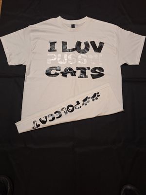 I LOVE P****Y CATS ( w/Cat Tail)