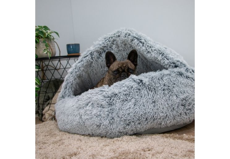 Ancol Soft Plush Cove Bed Slate Grey