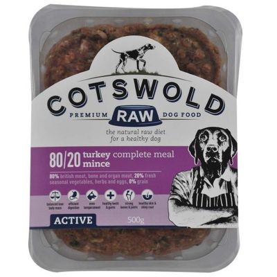 Cotswold Raw 80/20 Adult Working Turkey Mince 500g