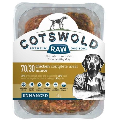 Cotswold Raw 70/30 Adult Enhanced Chicken Mince 1kg