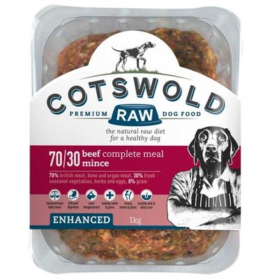 Cotswold Raw 70/30 Adult Enhanced Beef Mince 1kg
