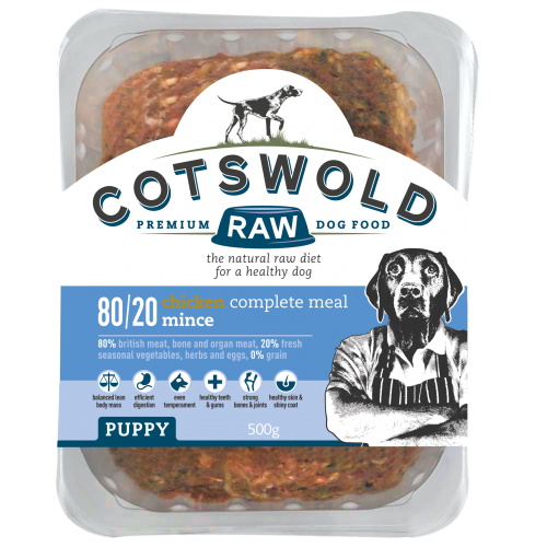 Cotswold Raw 80/20 Puppy Working Chicken Mince 500g