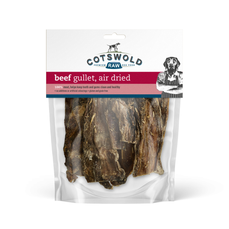 Cotswold Raw Natural Dried Treat Beef Gullet 200g