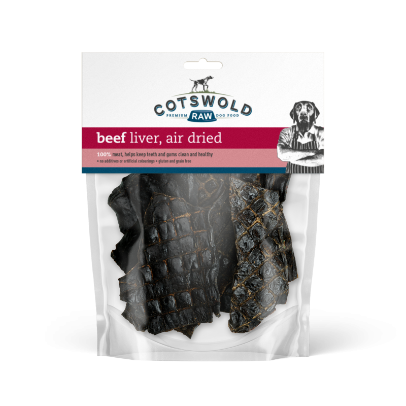 Cotswold Raw Natural Dried Treat Beef Liver 250g