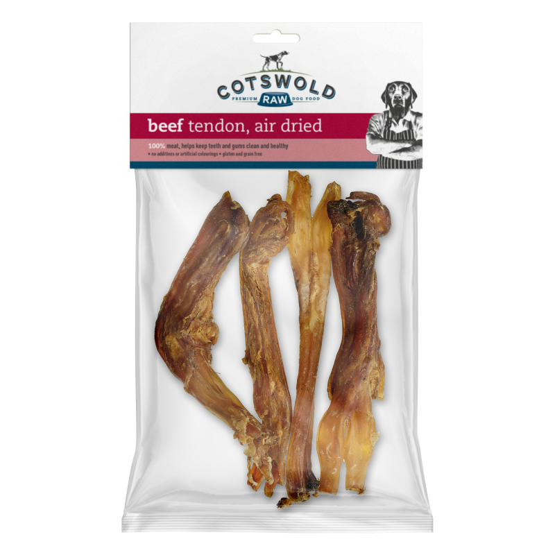 Cotswold Raw Natural Dried Treat Beef Tendon 250g