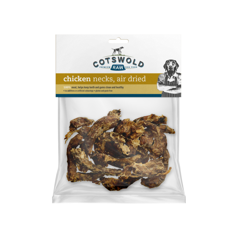 Cotswold Raw Natural Dried Treat Chicken Necks 150g