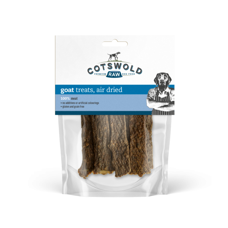 Cotswold Raw Natural Dried Treat Goat Sticks 100g