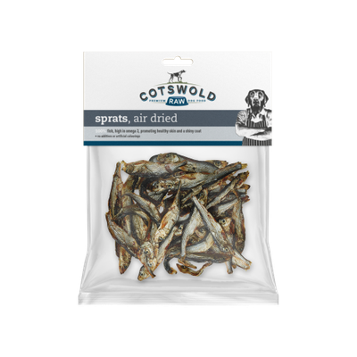 Cotswold Raw Natural Dried Treat Fish Sprats 100g