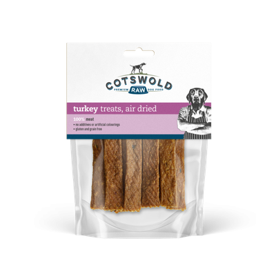 Cotswold Raw Natural Dried Treat Turkey Sticks 100g